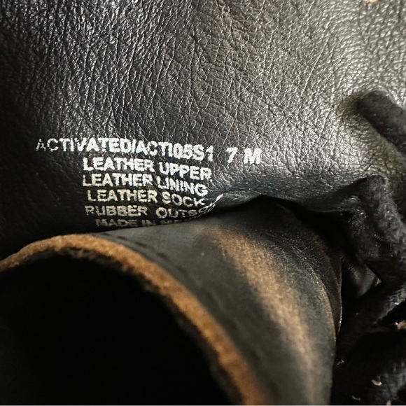 Steve Madden Leather Leopard Studded Moto Combat Boots EUC - Picture 8 of 16